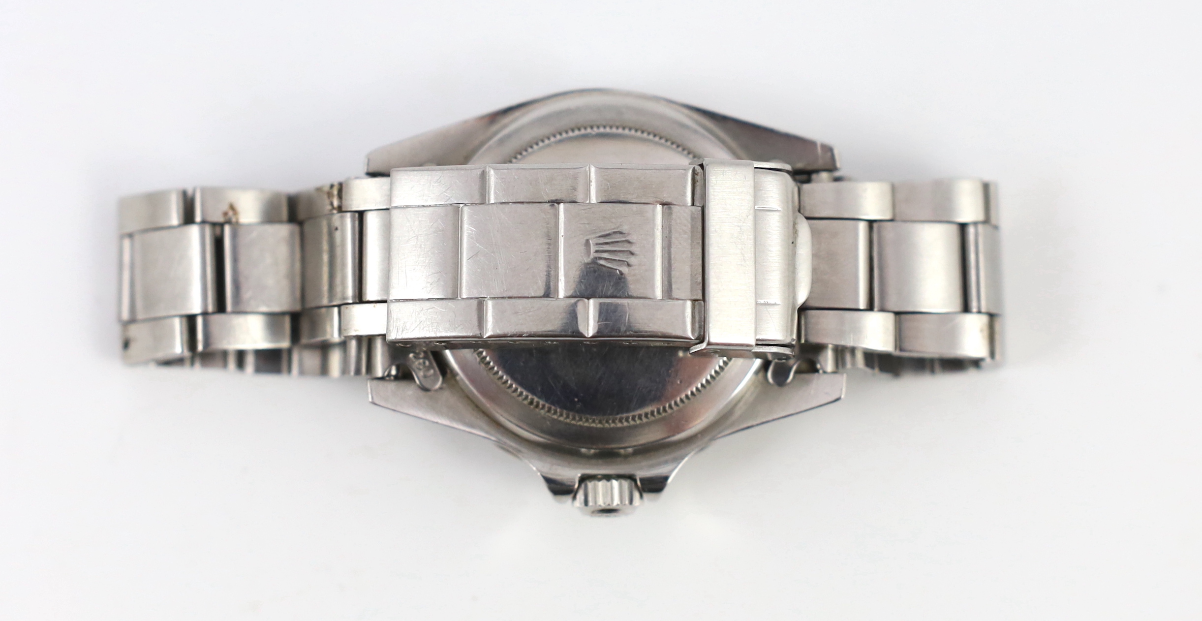 A gentleman's early 1970's stainless steel Rolex Oyster Perpetual Submariner wrist watch